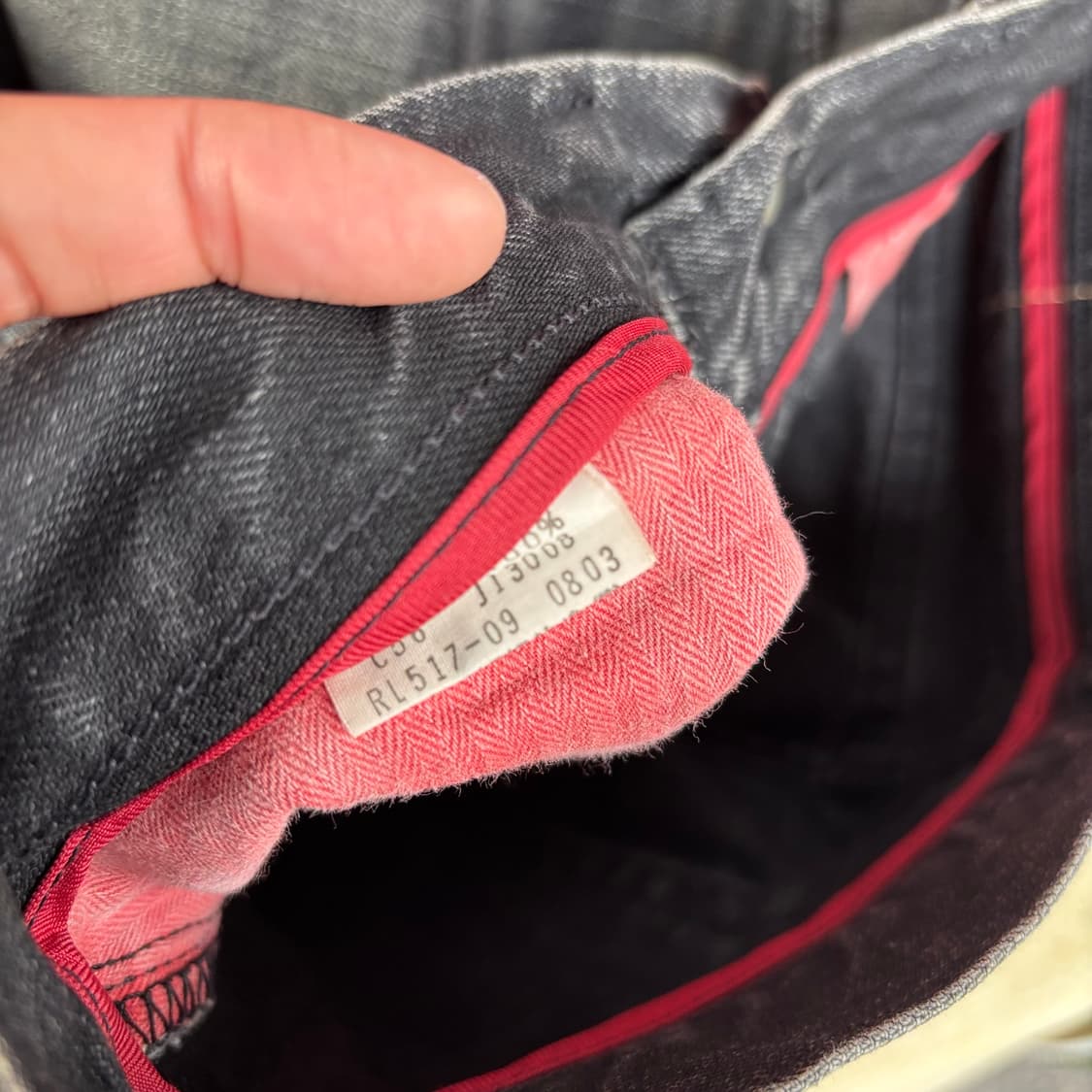 00년대 리바이스 레드룹 517 블랙 상품이미지10