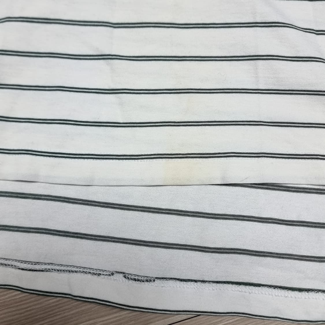 80s 한국제 나이키 스트라이프 반팔 폴로티 U 로고(100) 상품이미지2