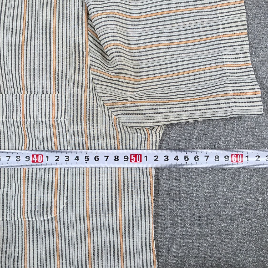 95 닥스 스트라이프 반팔 셔츠 베이지 상품이미지6