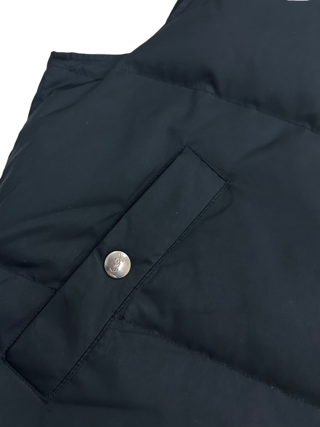 00s YSL 생로랑 구스다운 패딩조끼 블랙 (L) 상품이미지6