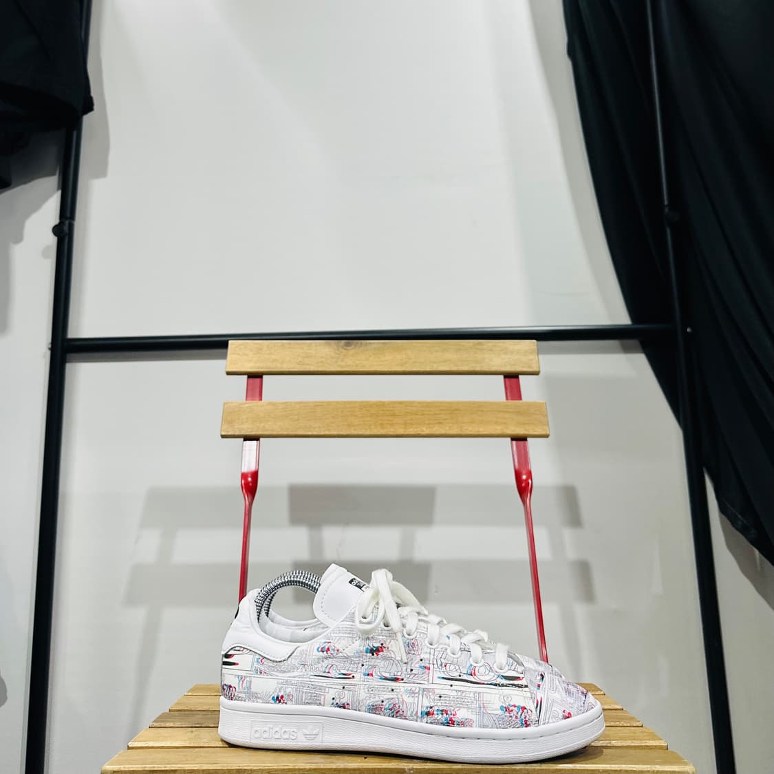 255) 아디다스 운동화 남성 남자 신발 스탠스미스 미키마우스 3D 상품이미지1