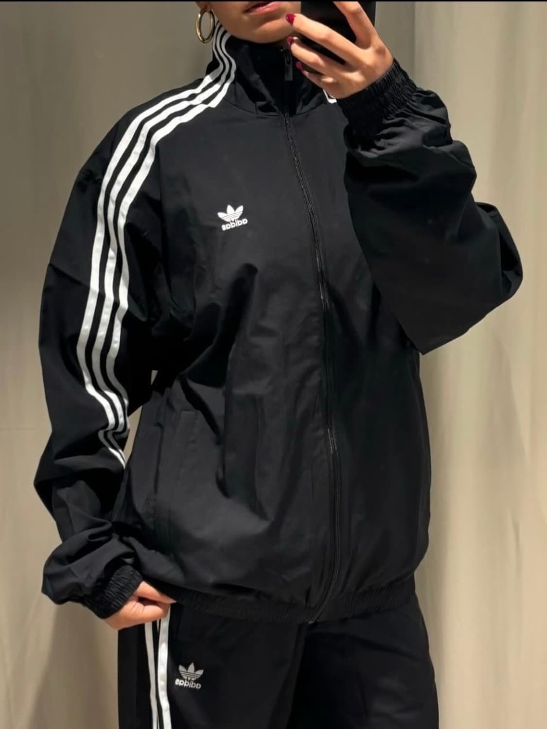 아디다스 락업 트랙탑 핀터 져지 삼선 블랙 파이어버드 빈티지 y2k  상품이미지1