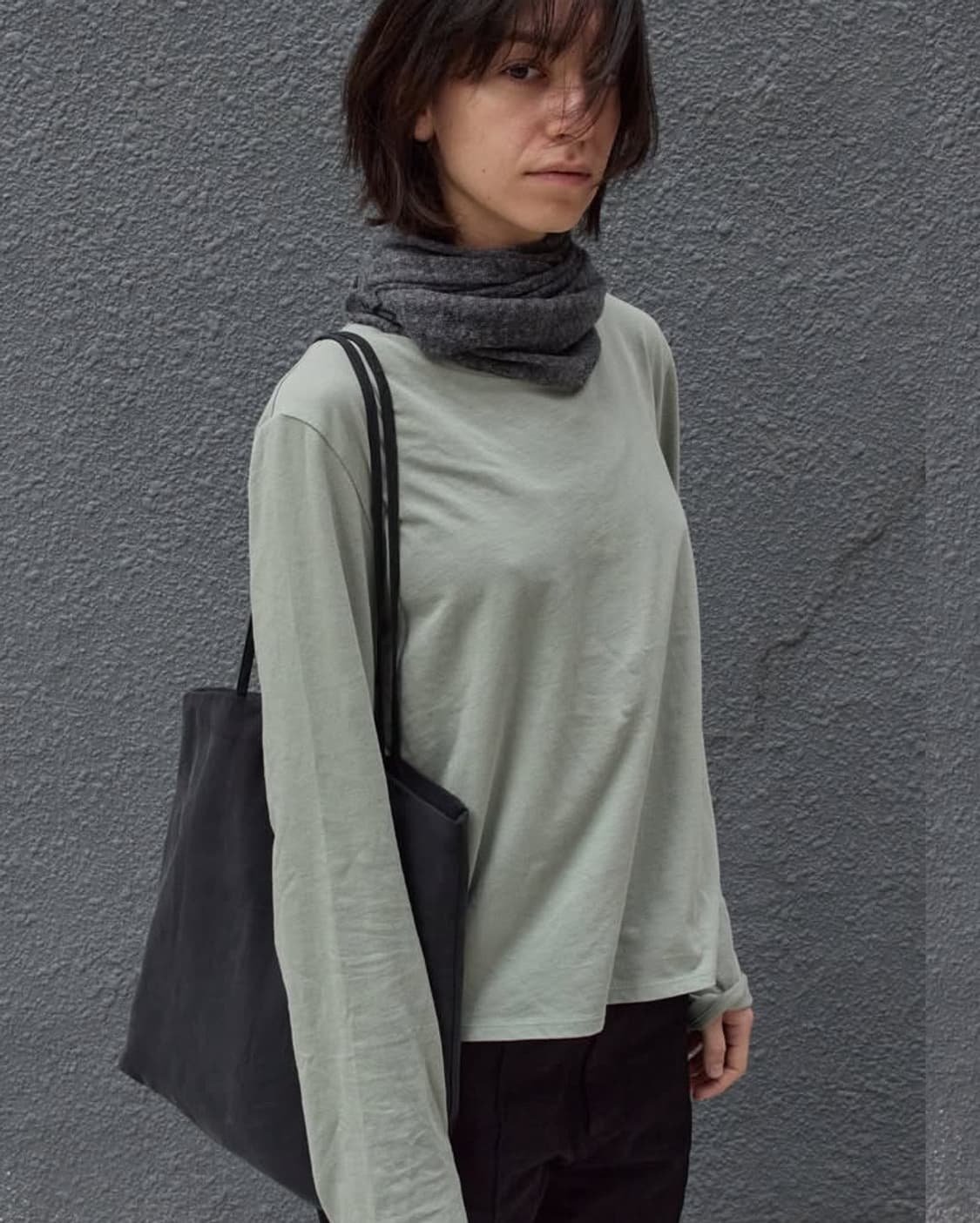 [034] long scarf grey 상품이미지1