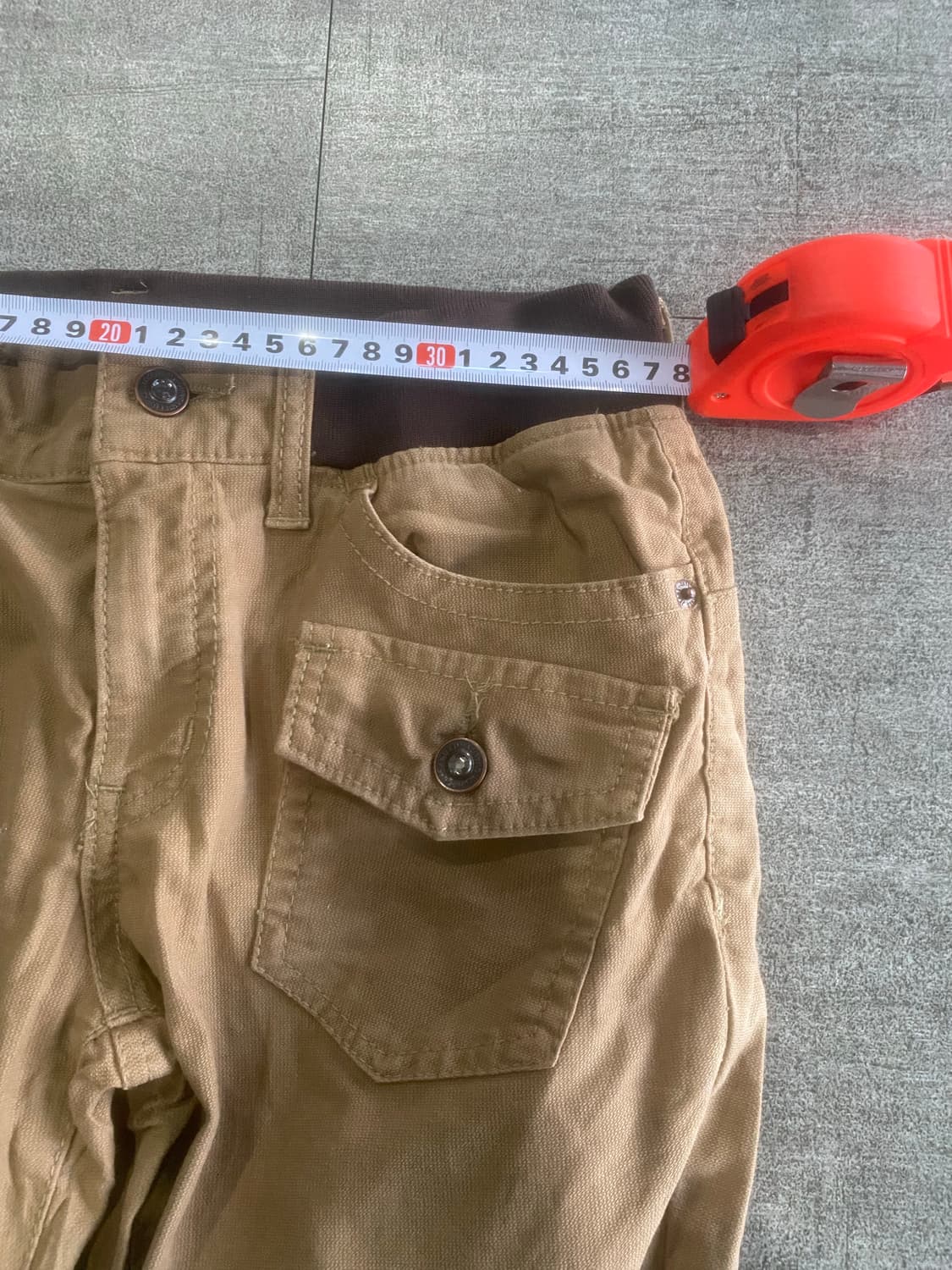 일본빈티지 Wuinquality 하구미모리걸 할메카지대대장 워크팬츠 초코 상품이미지2