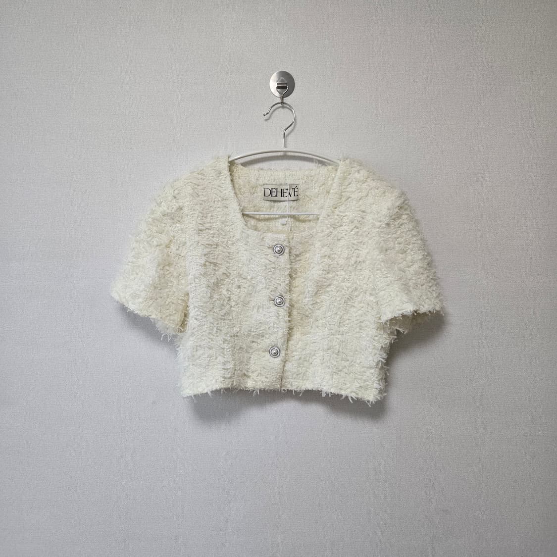 드헤베 스퀘어 넥 트위드 자켓 (새상품) 상품이미지4