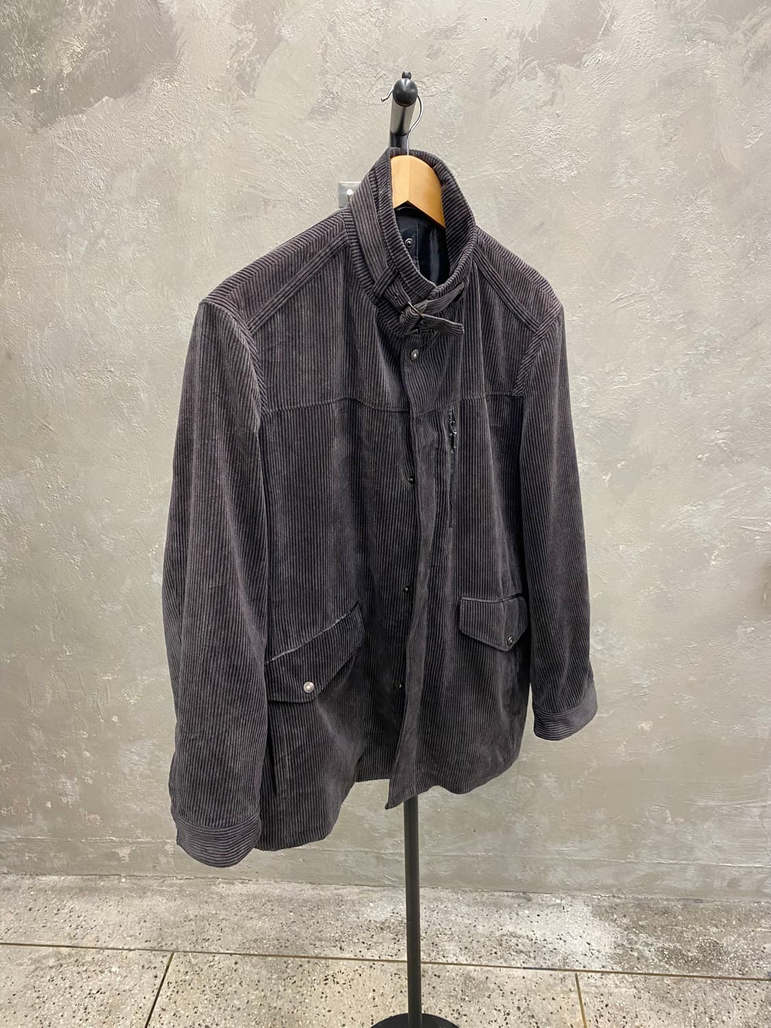 [L] Intermezzo 인터메조 그레이 코듀로이 자켓 상품이미지1