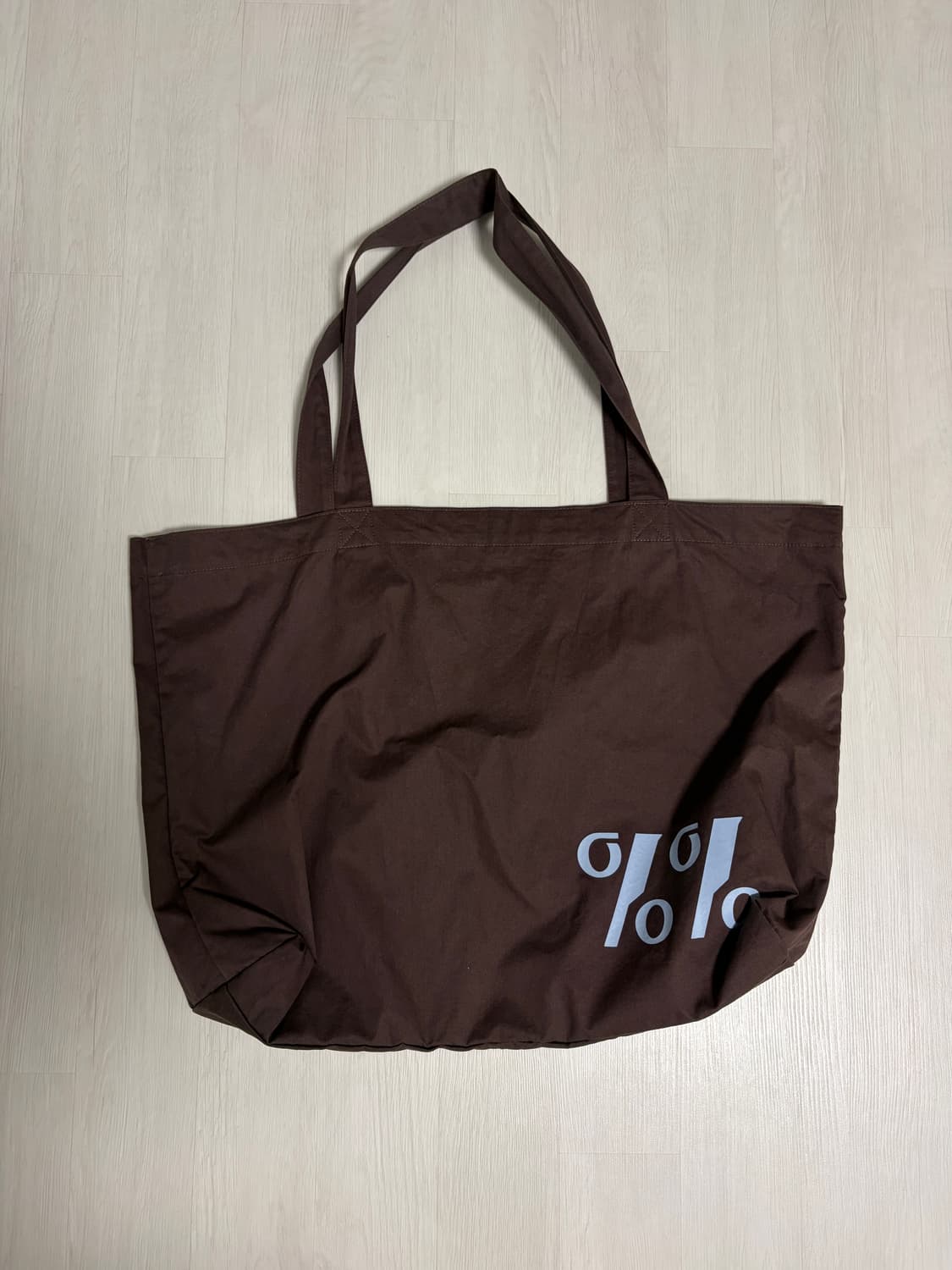 시메트릭 퍼센트 Color Logo Cotton Bag / Brown 상품이미지7