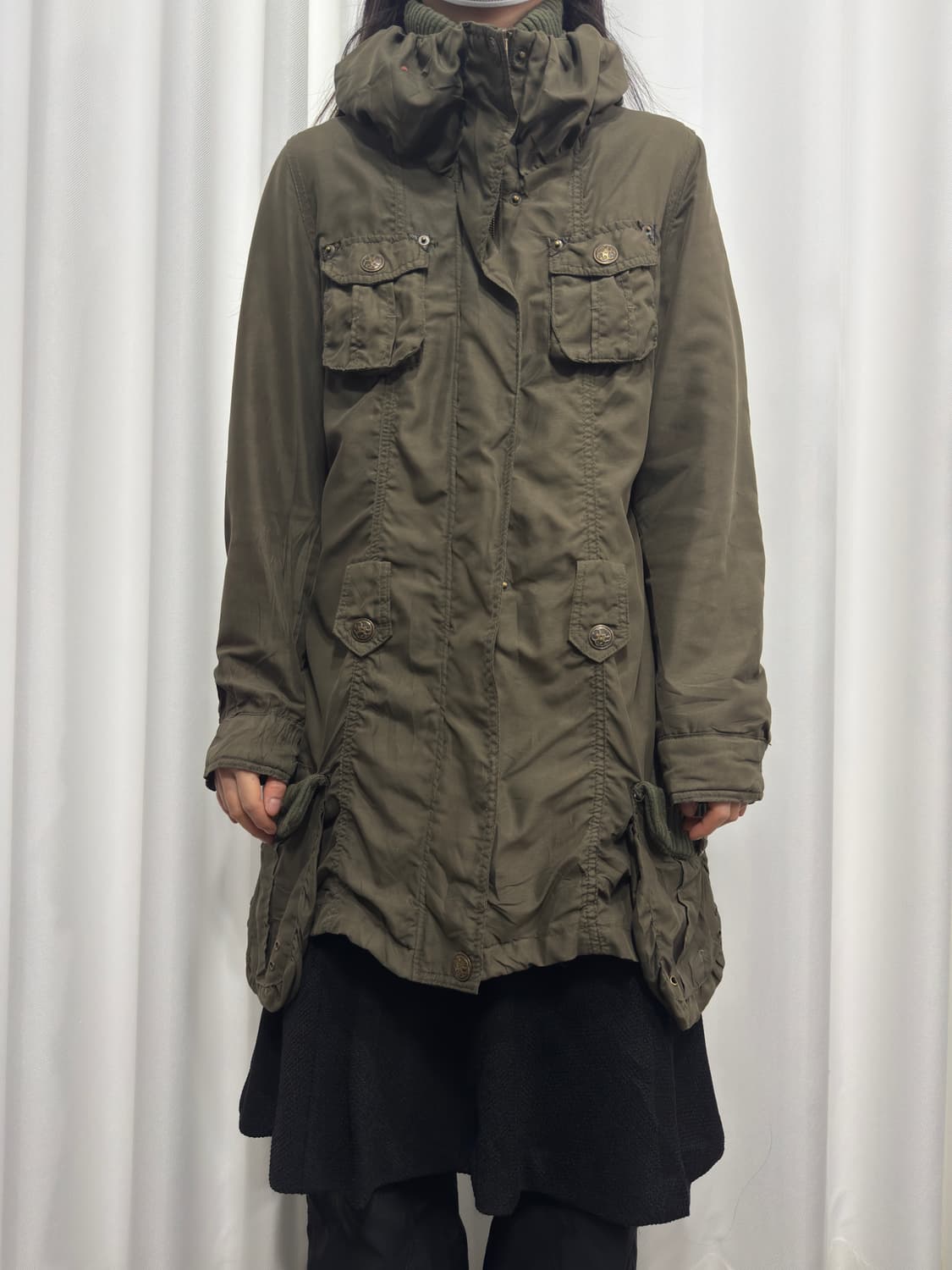 khaki multi pocket jacket 상품이미지2