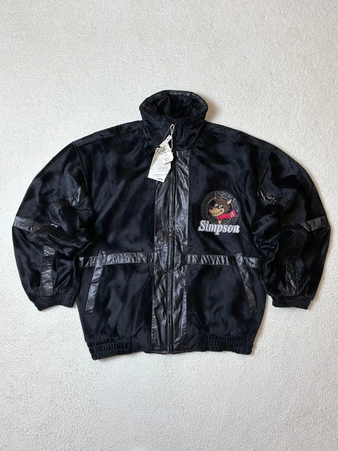 SIMPSON 00's 재팬 단모 블루종 자켓 PN6446 상품이미지1