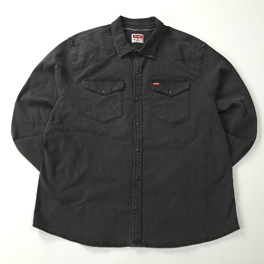 CK458 2XL 랭글러 웨스턴 흑청 셔츠 남방 상품이미지1