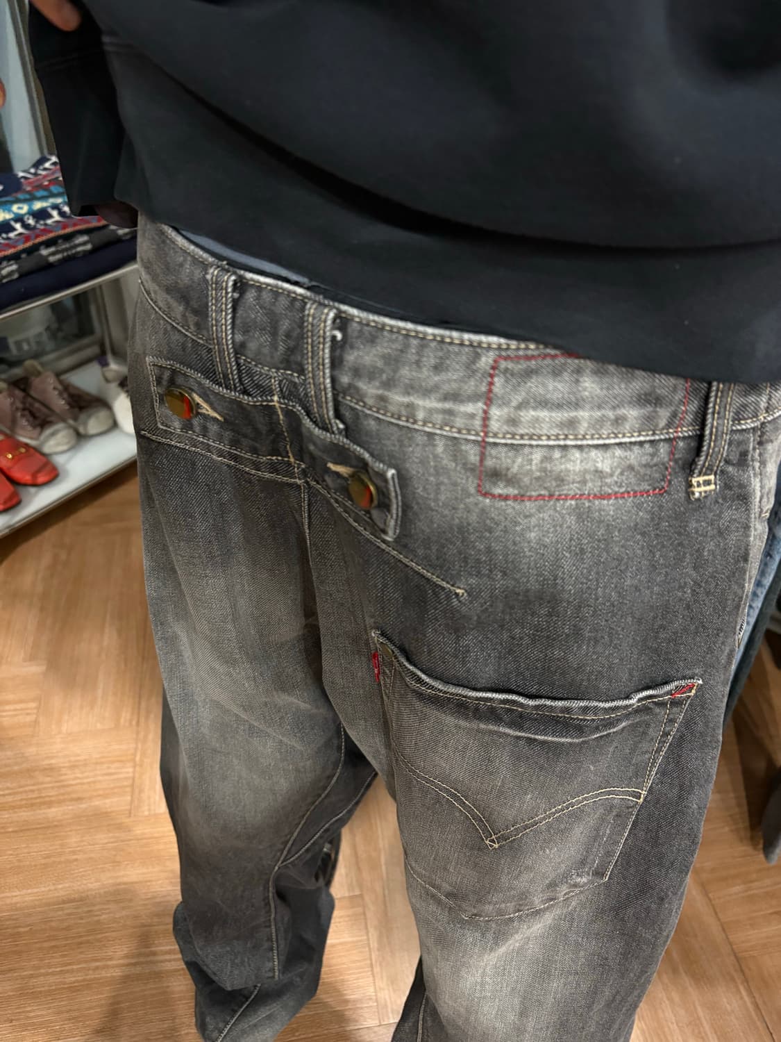 Levis 엔지니어드진 신치백 흑청 상품이미지3