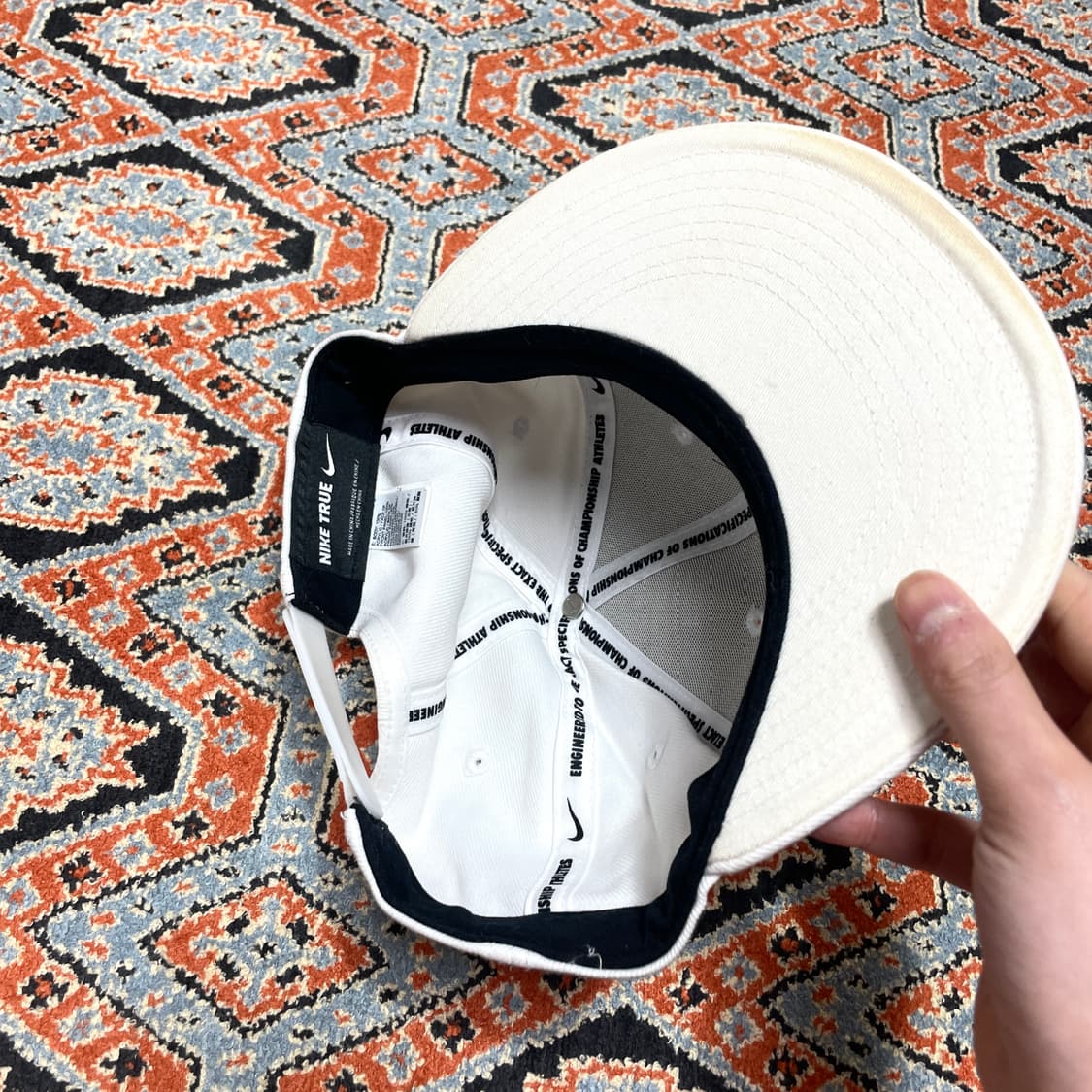 나이키 스펠로고 화이트 스냅백 FREE 상품이미지3