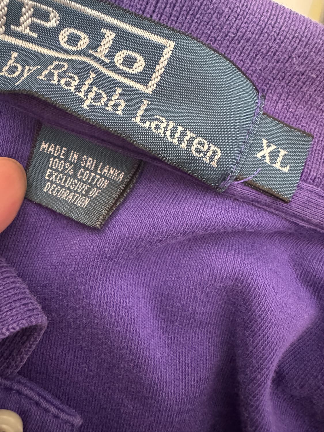 폴로랄프로렌 퍼플 반팔 카라 티셔츠 XL~2XL 상품이미지3