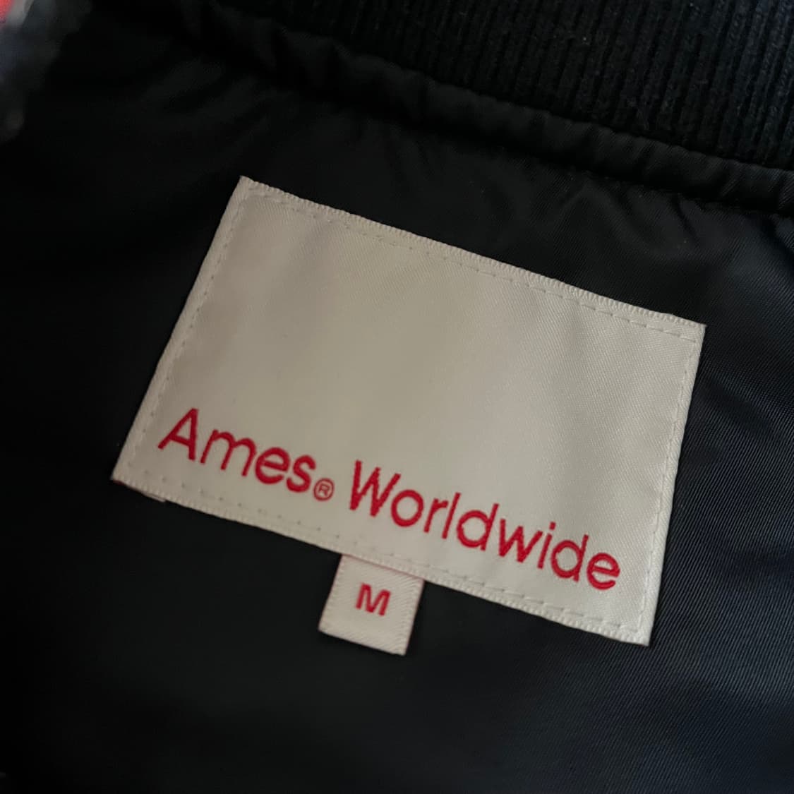 AMES WORLDWIDE 빅로고 스타디움 바시티 자켓 상품이미지5