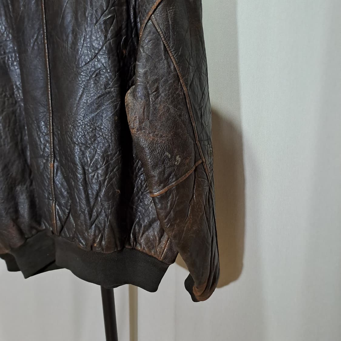 (택포) 아비렉스 A-2 빈티지 가죽 자켓 XL B426 상품이미지6