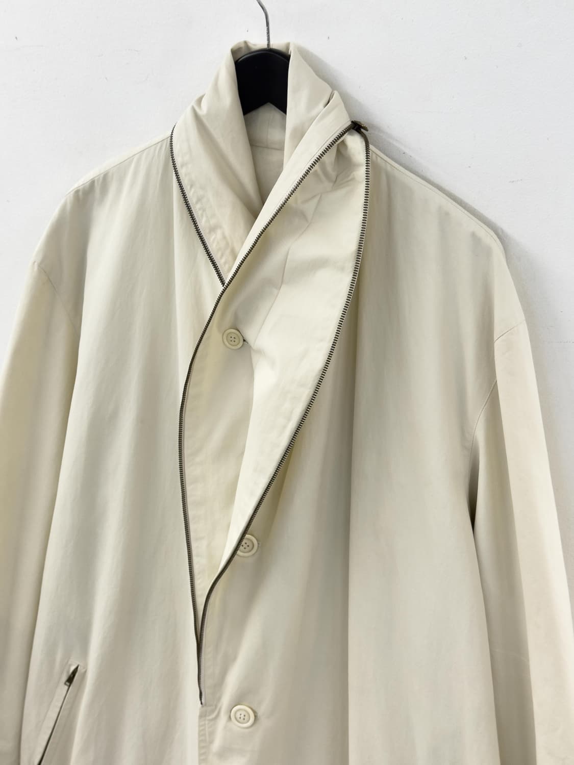 80s 이세이미야케 지퍼 숄카라 코트 상품이미지4