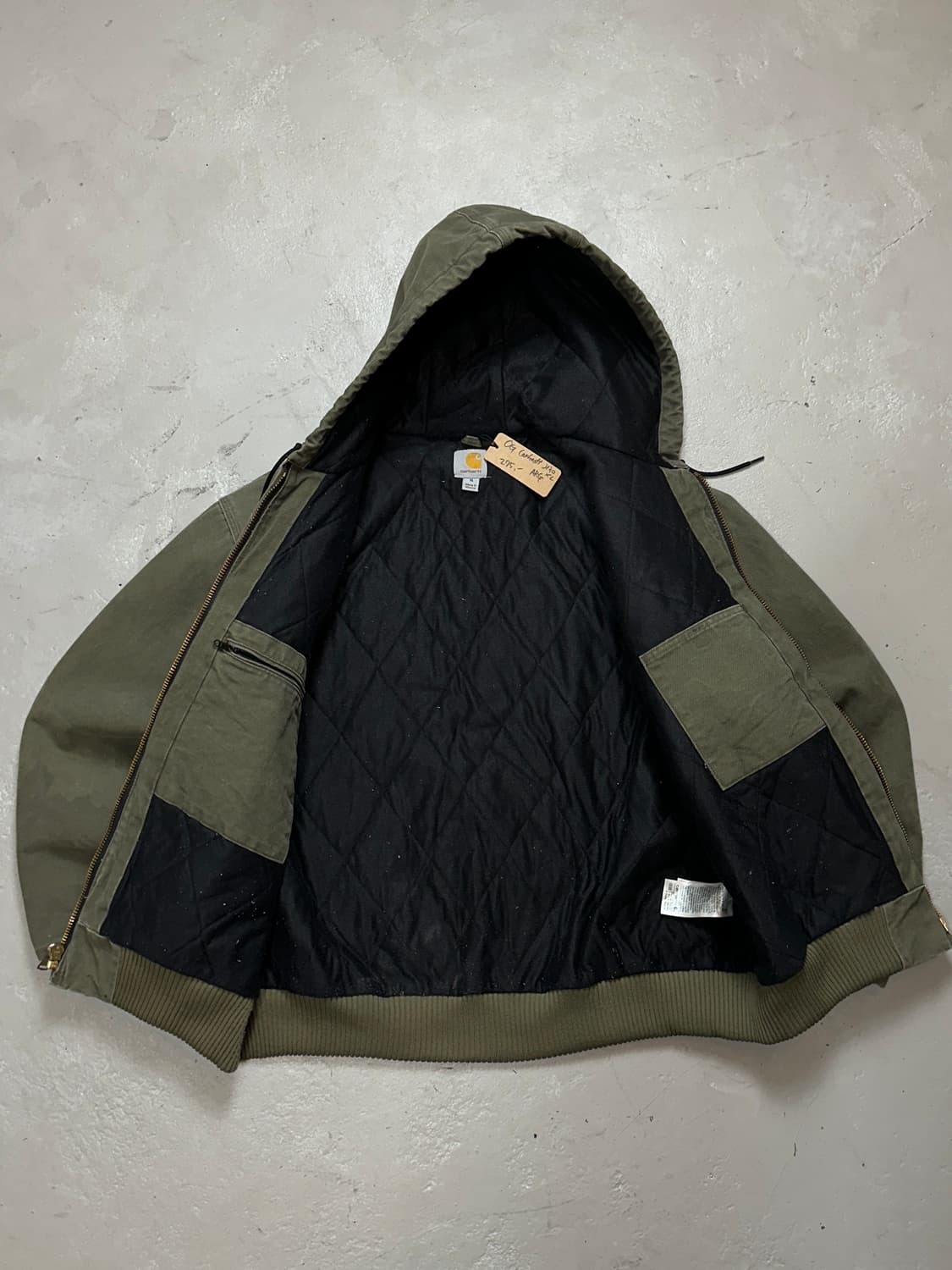 OG 칼하트 J130 액티브 자켓 ARG 칼하트 모스그린 자켓 상품이미지7