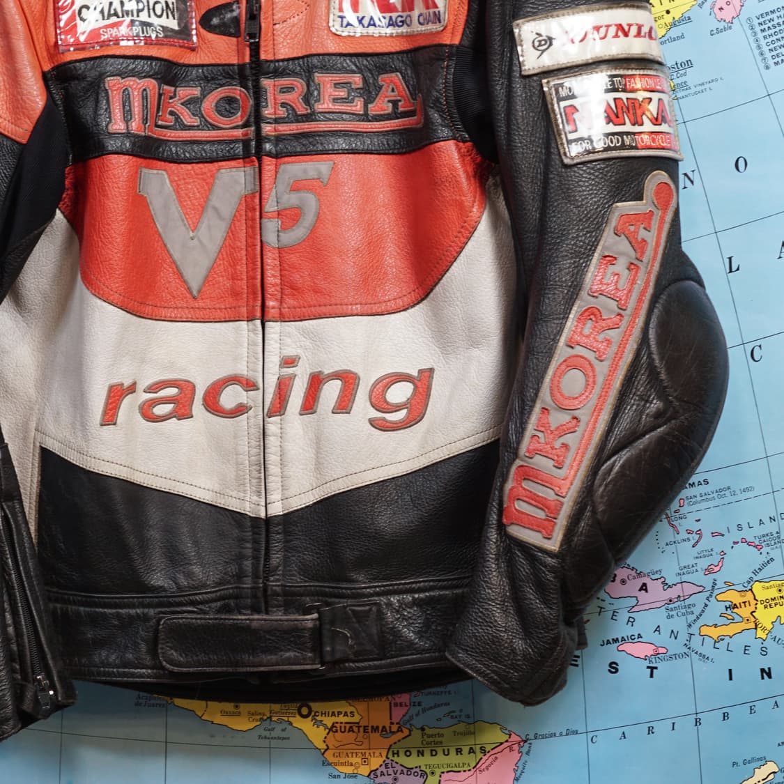 빈티지 레이싱 스폰서 바이크 자켓 상품이미지3