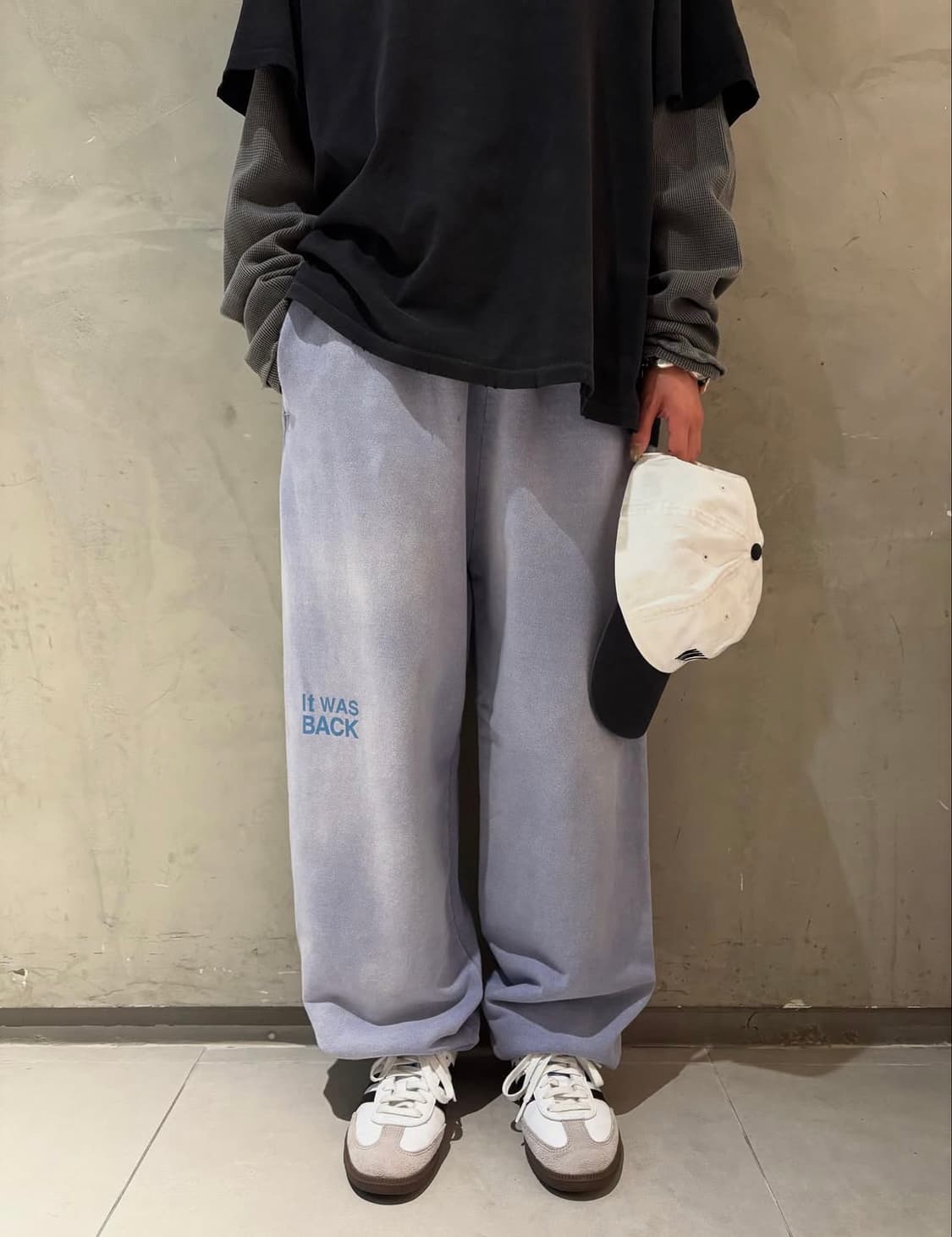 (에크루)스탠드얼론25fw “it was back”트레이닝 세트 상품이미지3