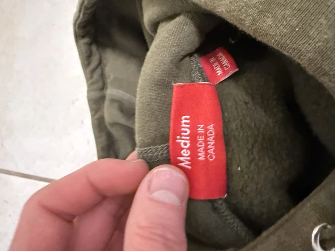 슈프림 포트레이트 후디 스웨트셔츠 다크 올리브 상품이미지4