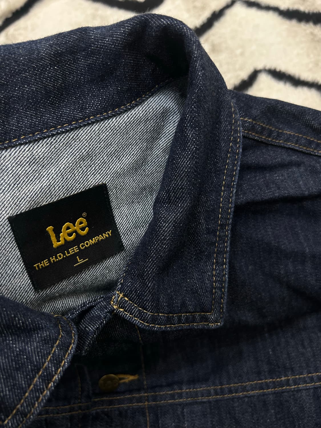 [L]Lee 콘밀 오버핏 데님 트러커 자켓/진청생지 상품이미지5