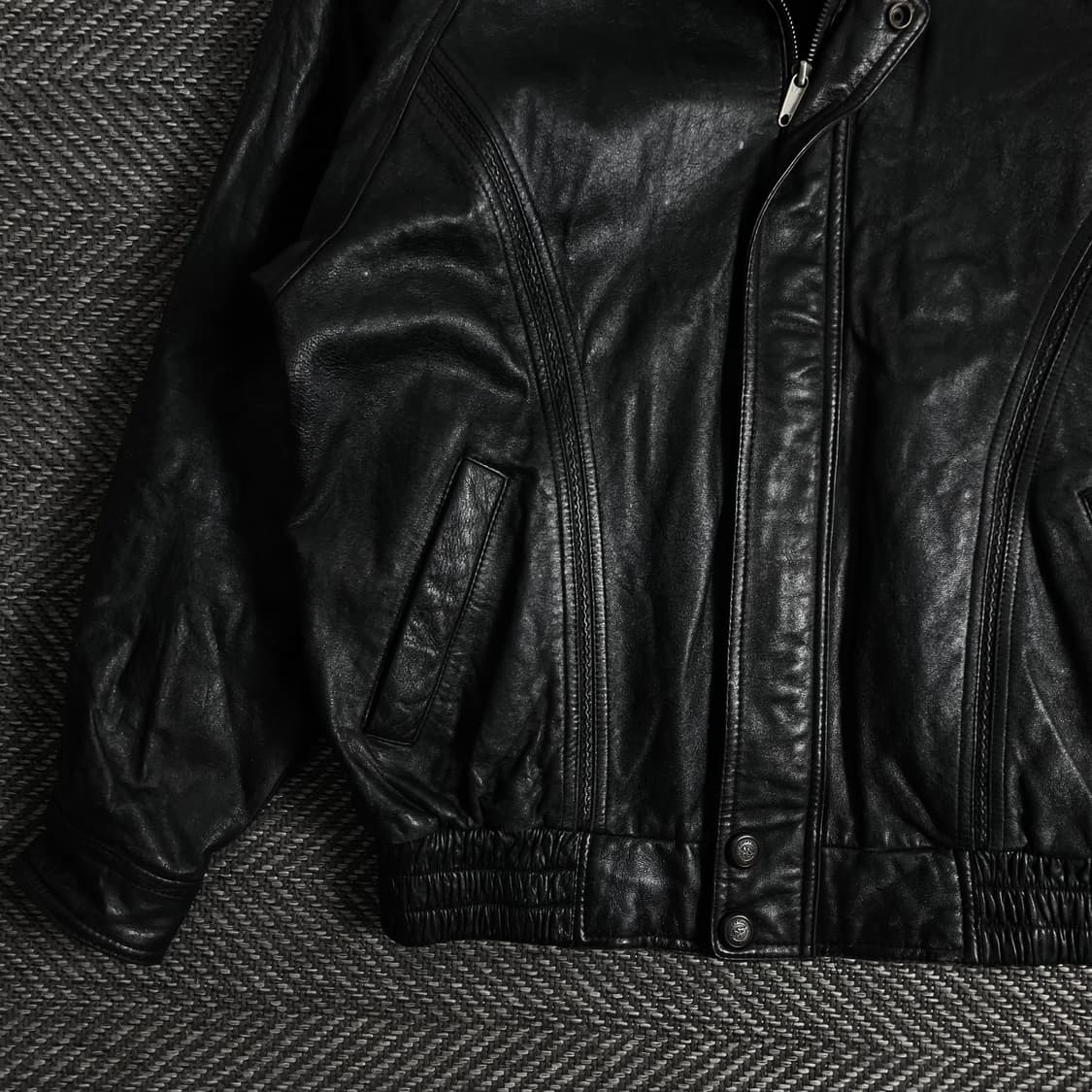 Sportage 빈티지 양가죽 레더 봄버 자켓y 3107 상품이미지4