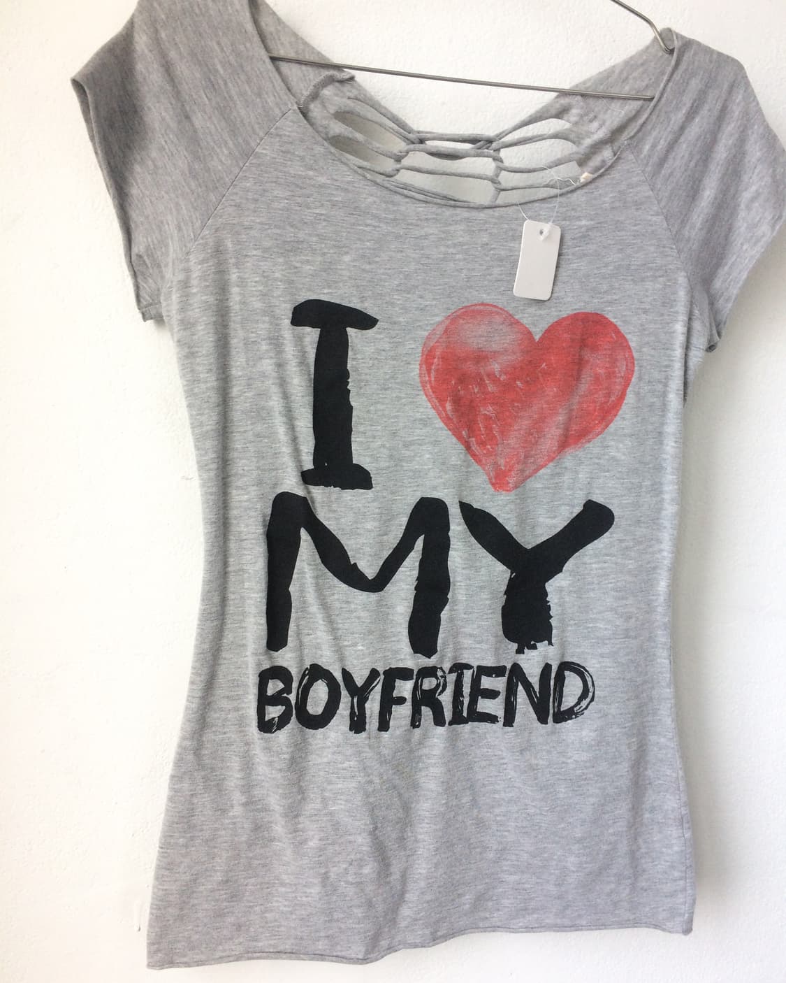 Back cut off point t shirt 상품이미지4