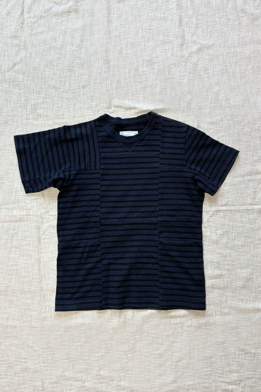 Sacai Paneled Striped Cotton T-Shirt 상품이미지7