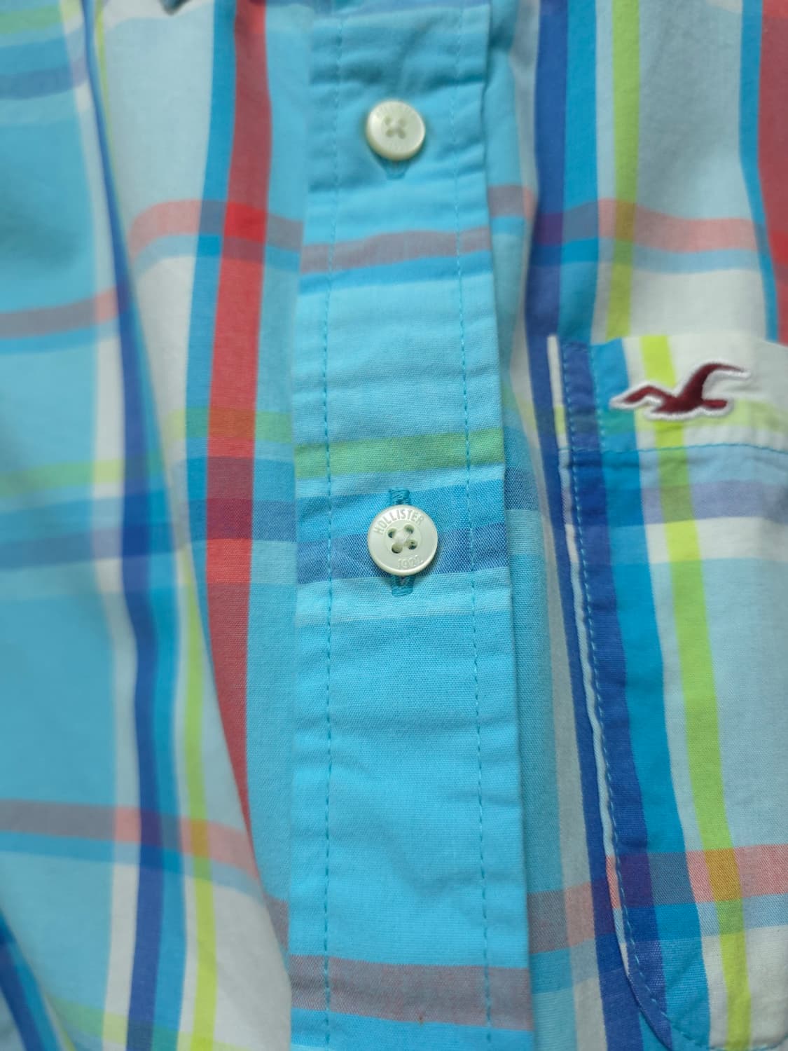 홀리스터 남성 화사한 멀티체크 봄가을 셔츠 (105) 상품이미지7