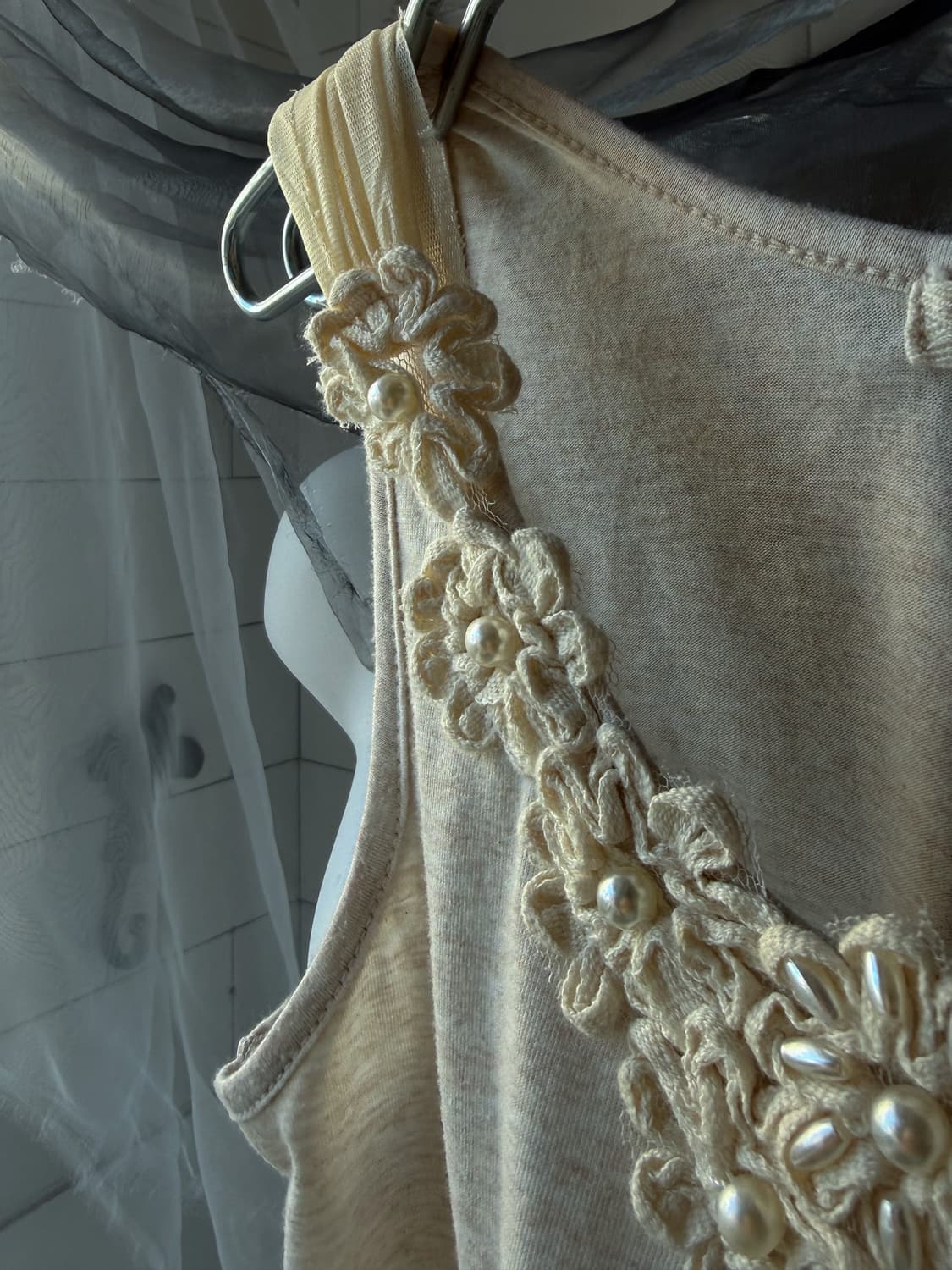 Pearl Corsage Sleeveless 0120 상품이미지5