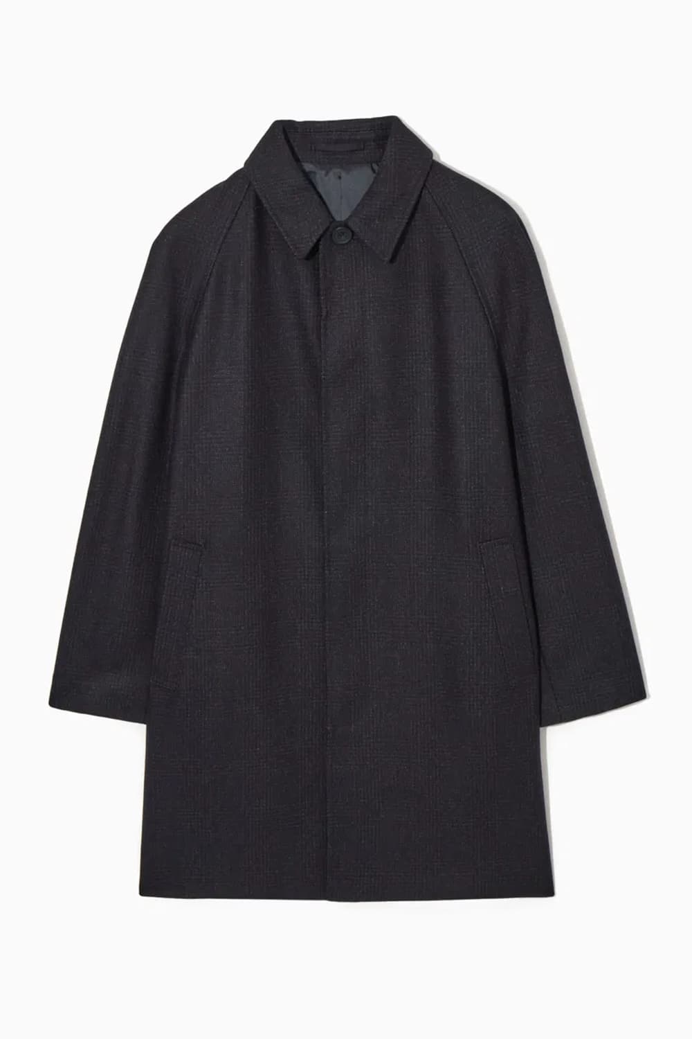 cos checked felted-wool car coat 상품이미지3