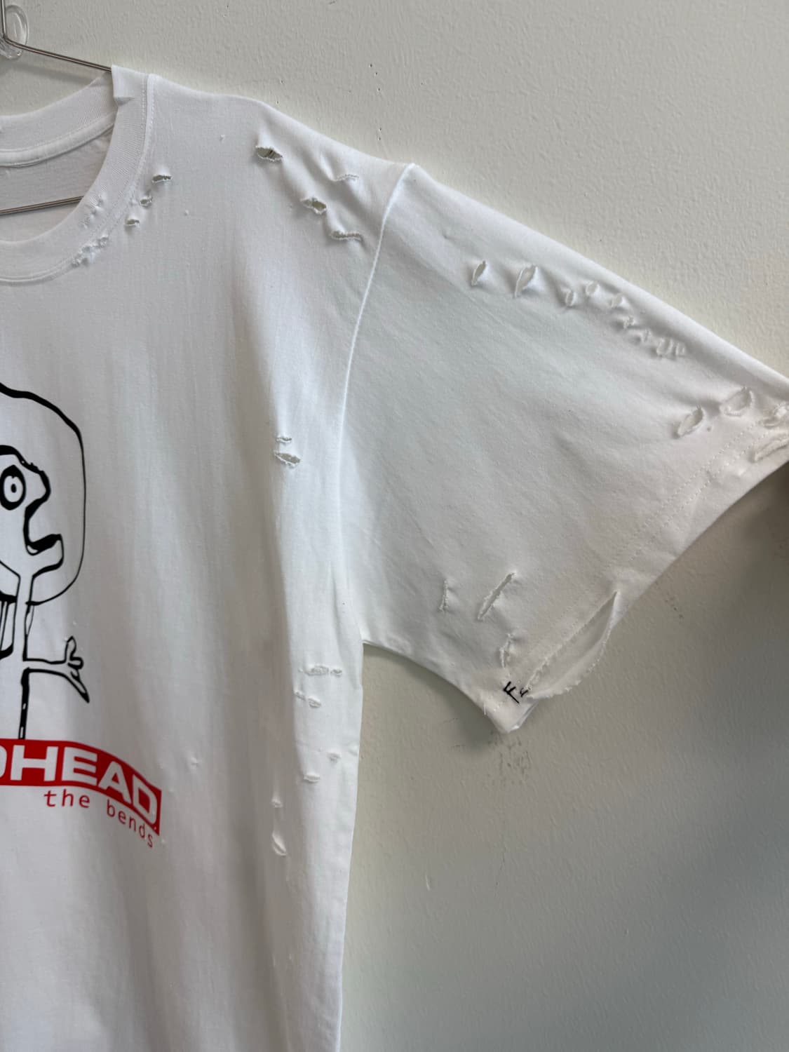 빈티지 라디오헤드 디스트로이드 데미지 반팔 티셔츠  상품이미지7