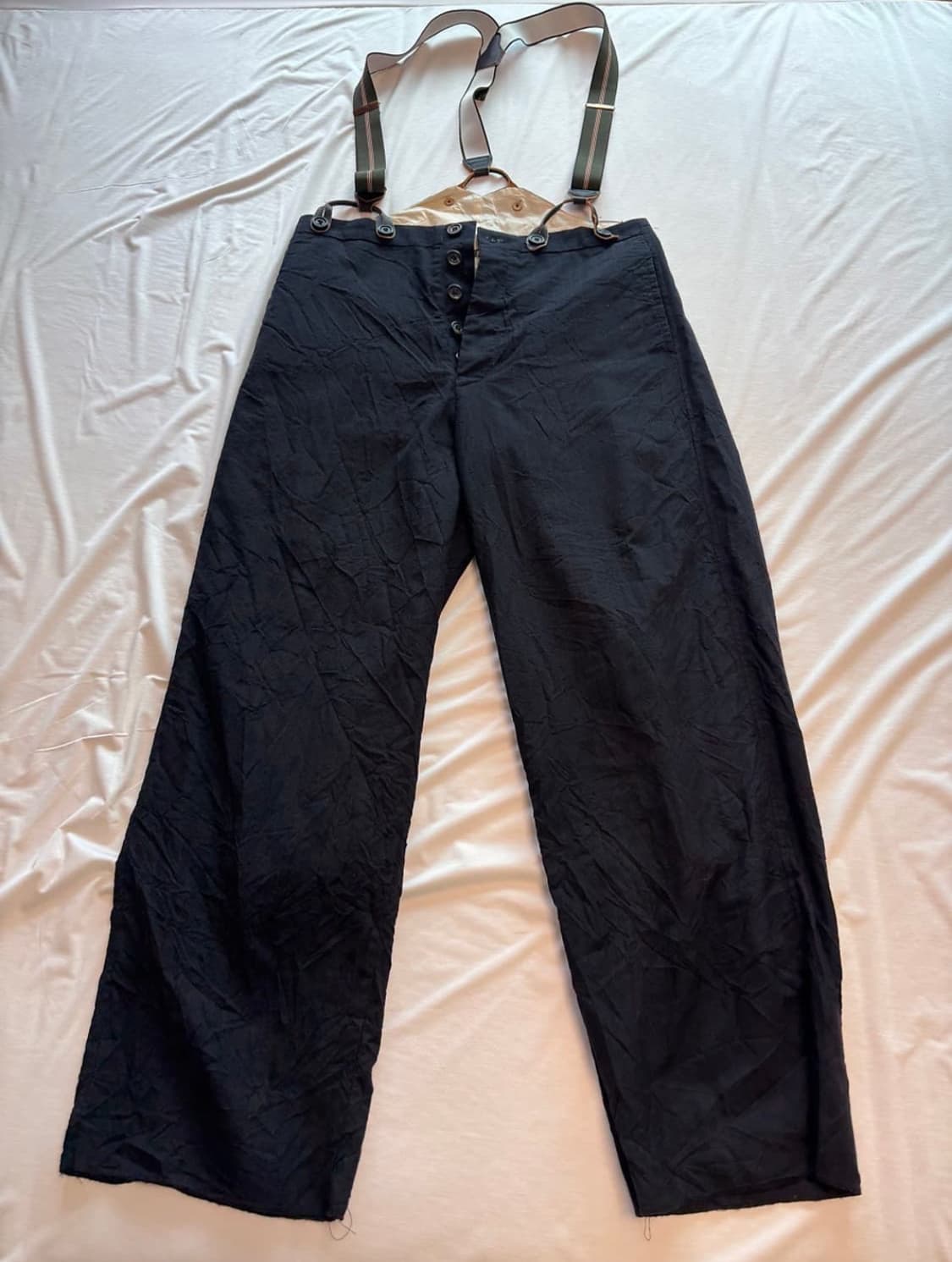 Paul Harnden Shoemakers 스트라이프 서스펜더 팬츠 상품이미지1