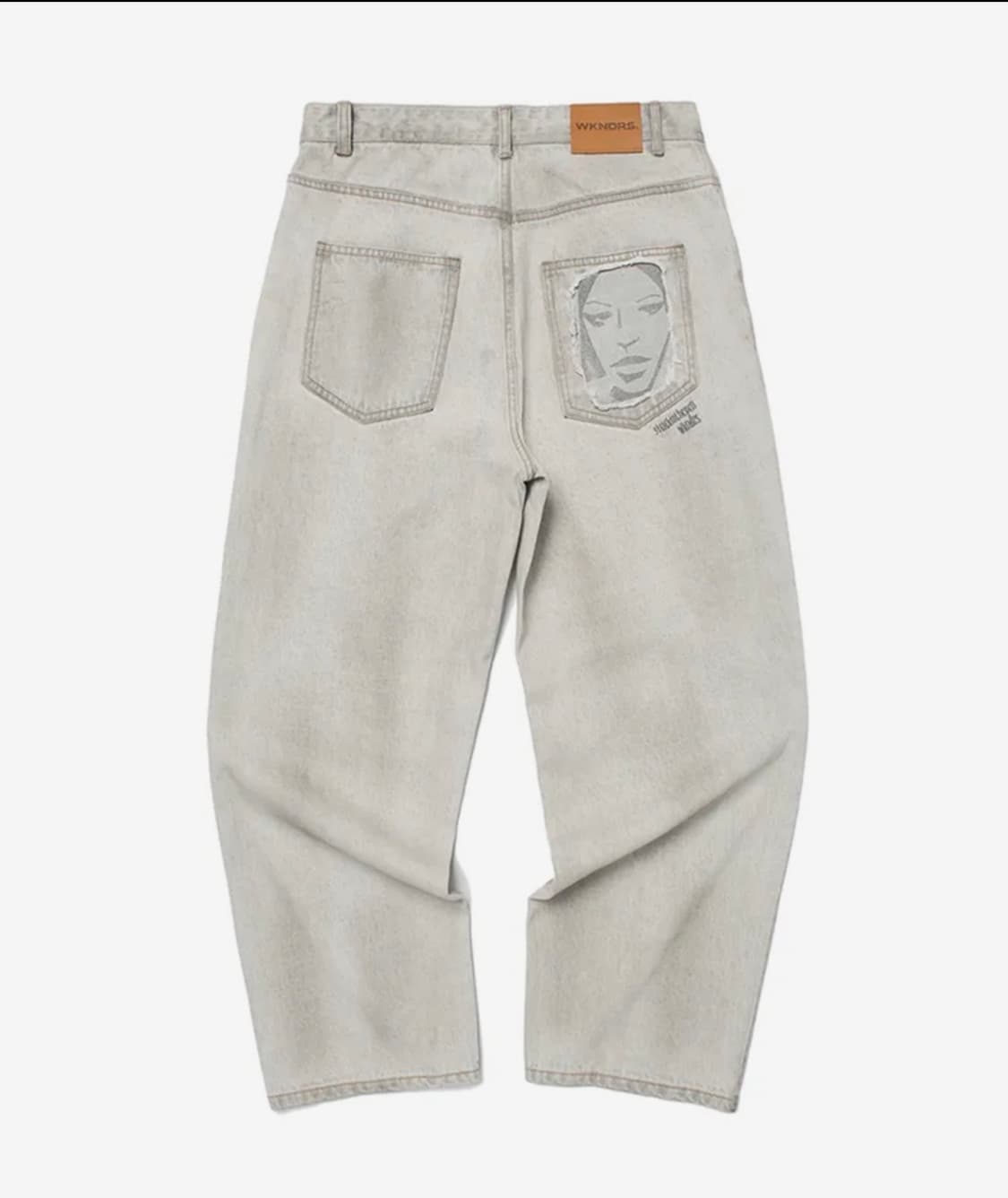 위캔더스 FACE DENIM PANTS (S.GREY) 상품이미지1