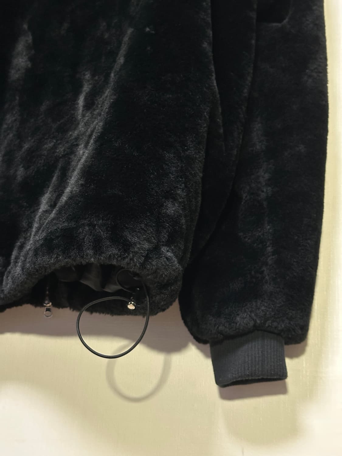 오버핏 시어링후드집업 털후드 110 상품이미지3