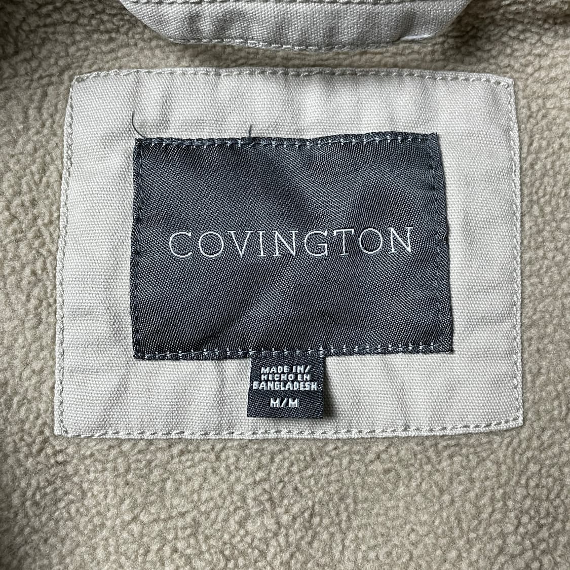 COVINGTON 빈티지 아이보리 셰르파 코튼 셔츠자켓 A00445 상품이미지9