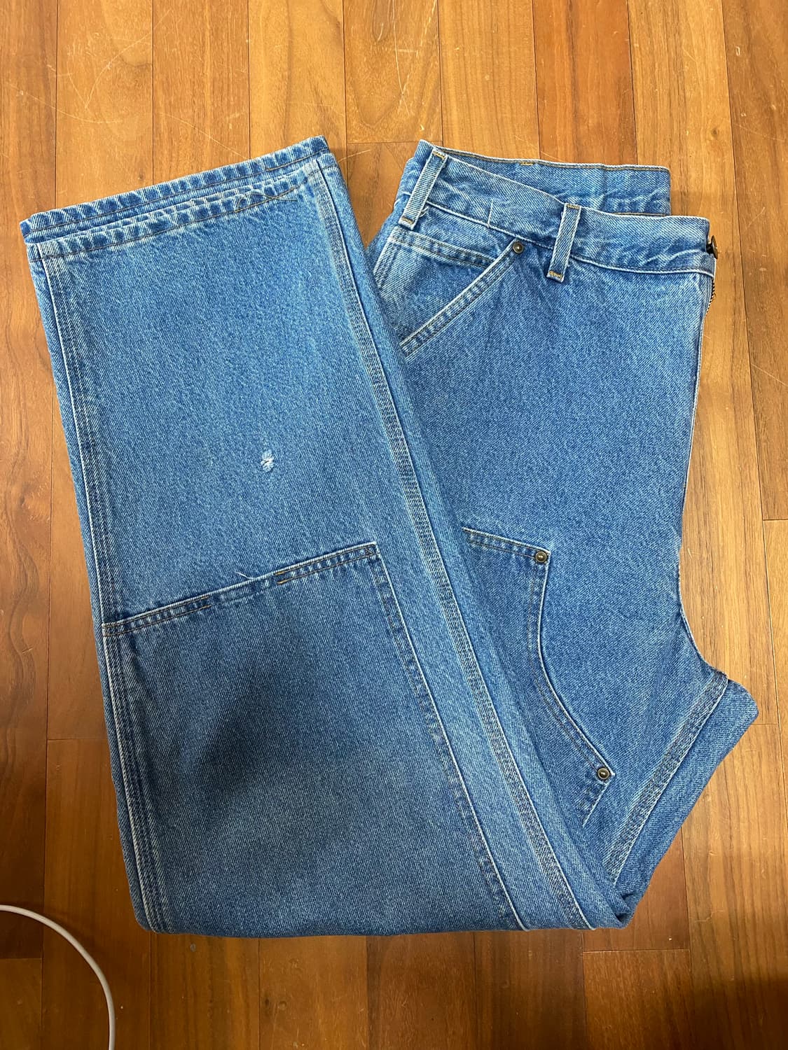 칼하트 Og B73 DST 더블니 데님 카펜터 팬츠 36x32 상품이미지2