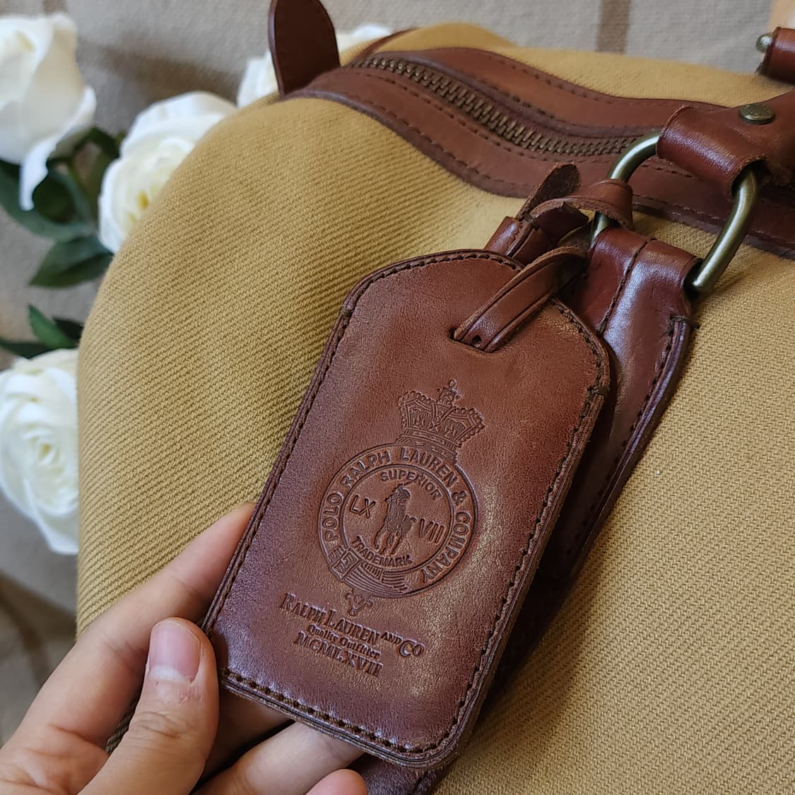 폴로 캔버스 레더 트레블백 보스턴백 상품이미지6