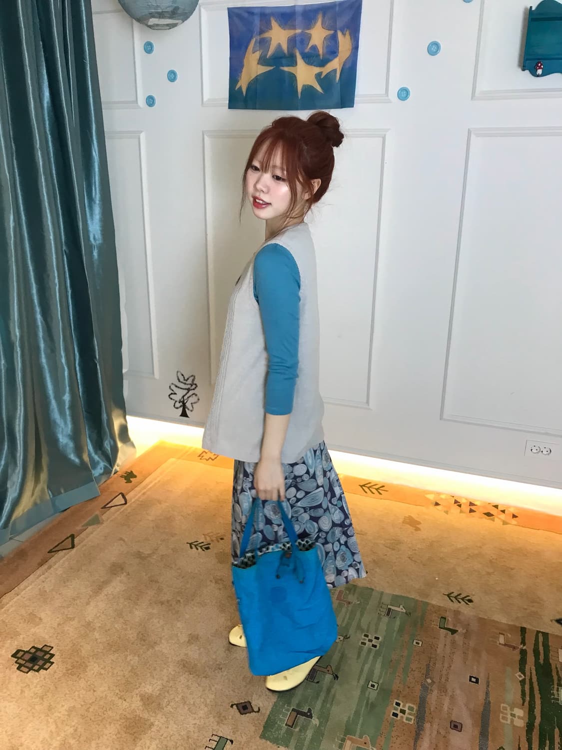 나들이 갈 때 입는 귀여운 코디셋~ 🧺🍄‍🟫🩵 상품이미지2