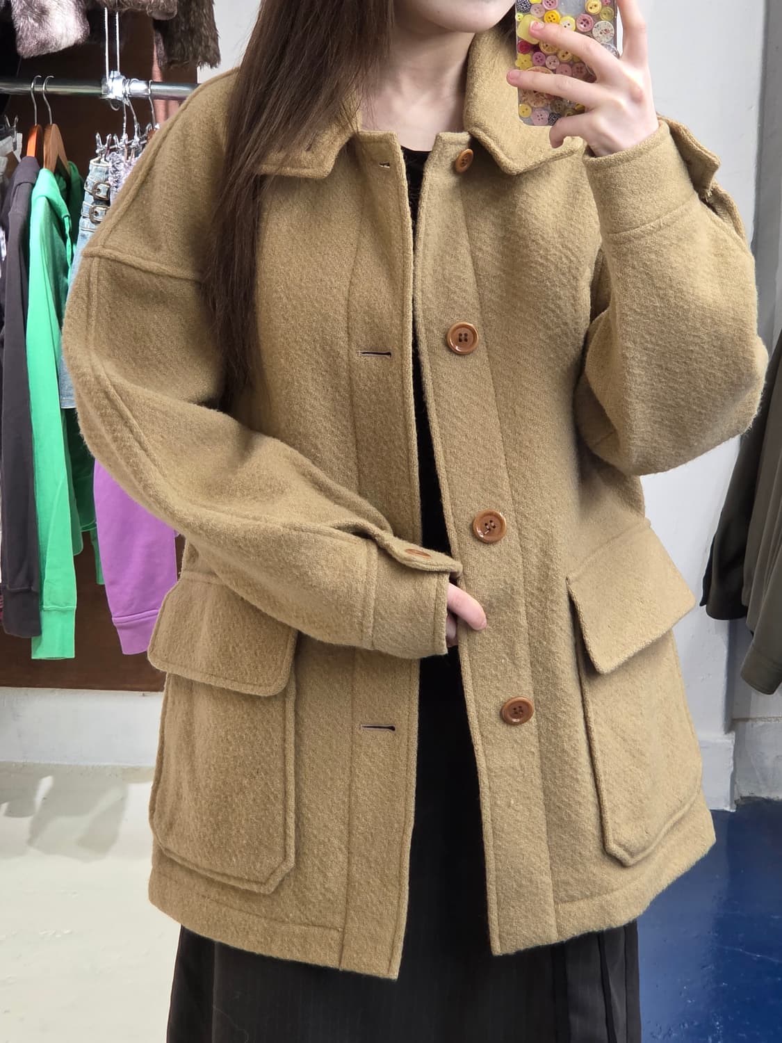 1980s Scene from van 울 자켓 상품이미지1