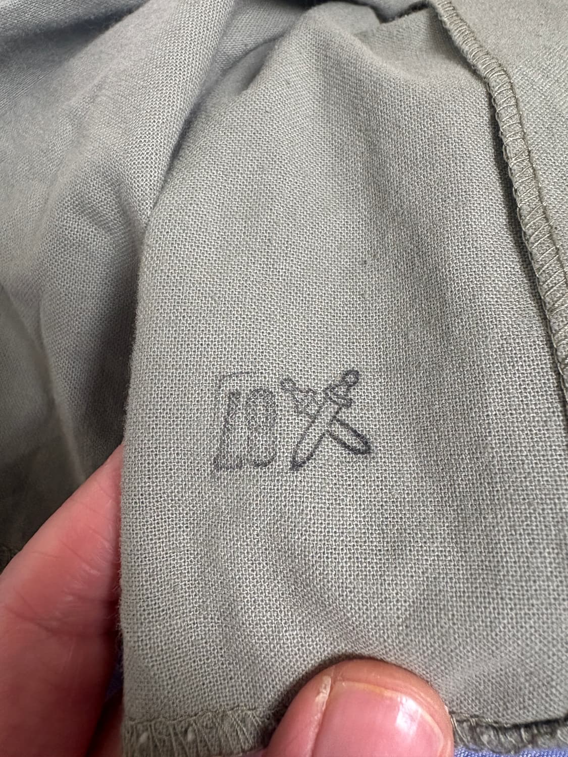 80‘s 체코군 보급 M21 카키 셔츠(105상당) 상품이미지4