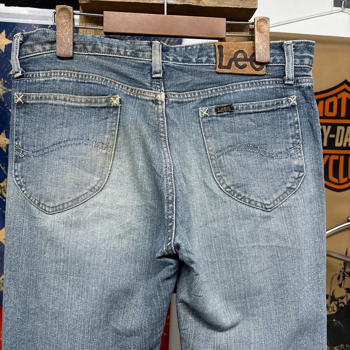 00s 리 라이더스 빈티지 페이딩 워싱 플레어 데님팬츠 N900   상품이미지6