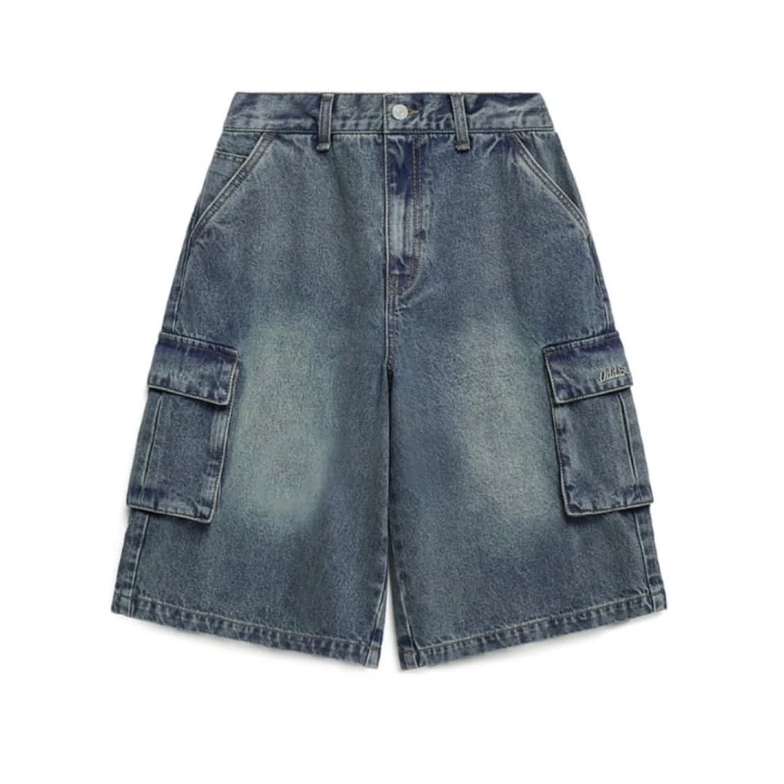 odd studio 샌드 워싱 카고 데님 하프 팬츠 상품이미지1