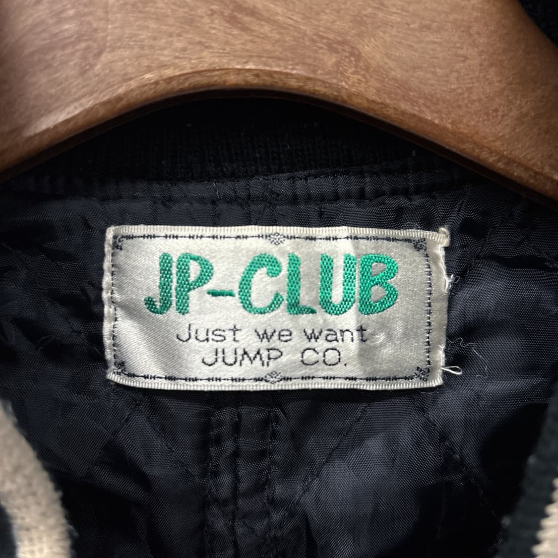 90s JPN 빈티지 자수 레터링 코튼 바시티 자켓 N934 상품이미지8