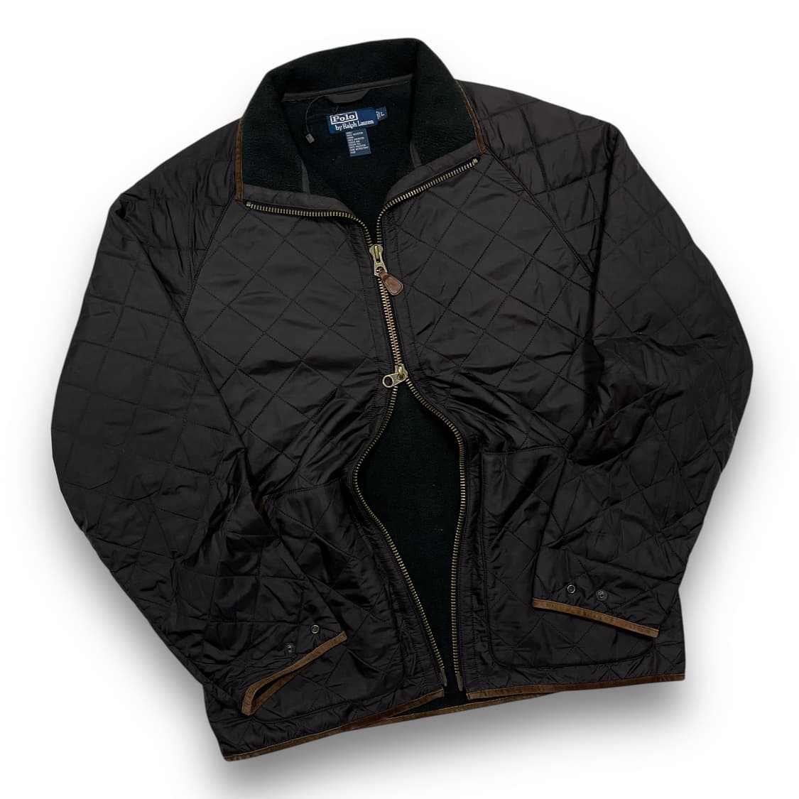 폴로 랄프로렌 퀼팅 투웨이 딥 브라운 투웨이 자켓 상품이미지1