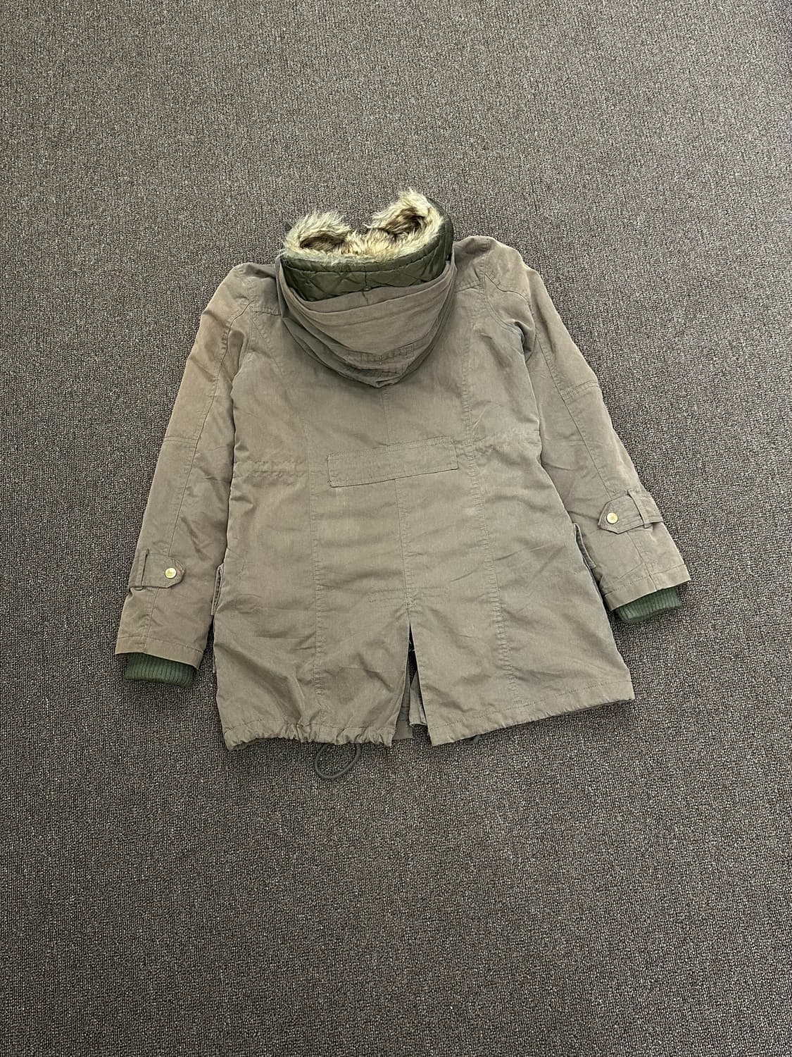 M)Japanese vintage 여성 퍼 후드 야상점퍼 상품이미지7