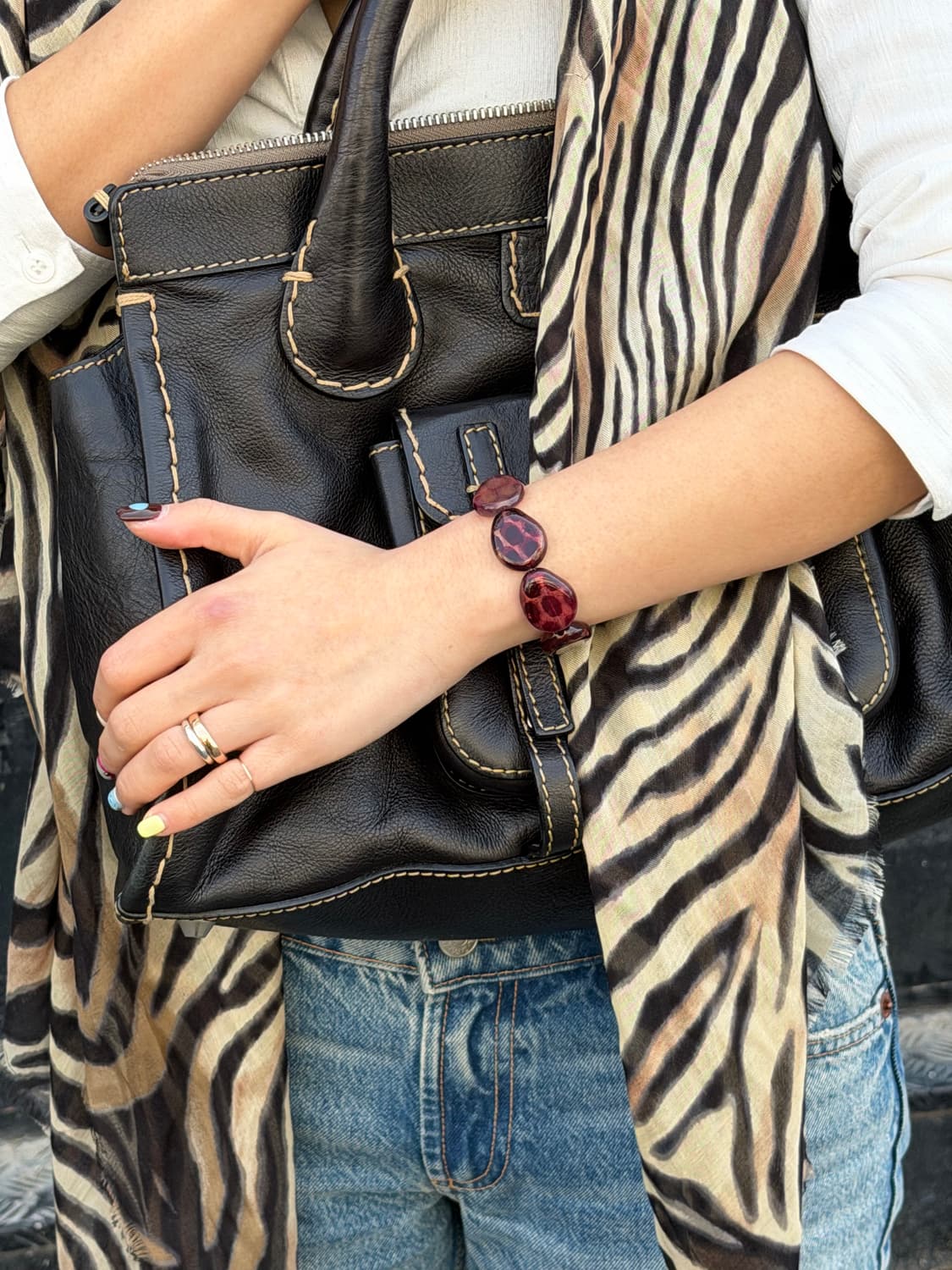 Leopard Bracelet - Wine 상품이미지2