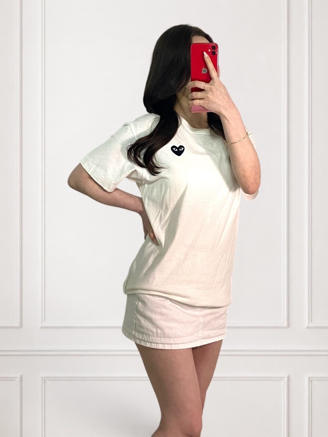 꼼데가르송 블랙와펜 라운드티 상품이미지2