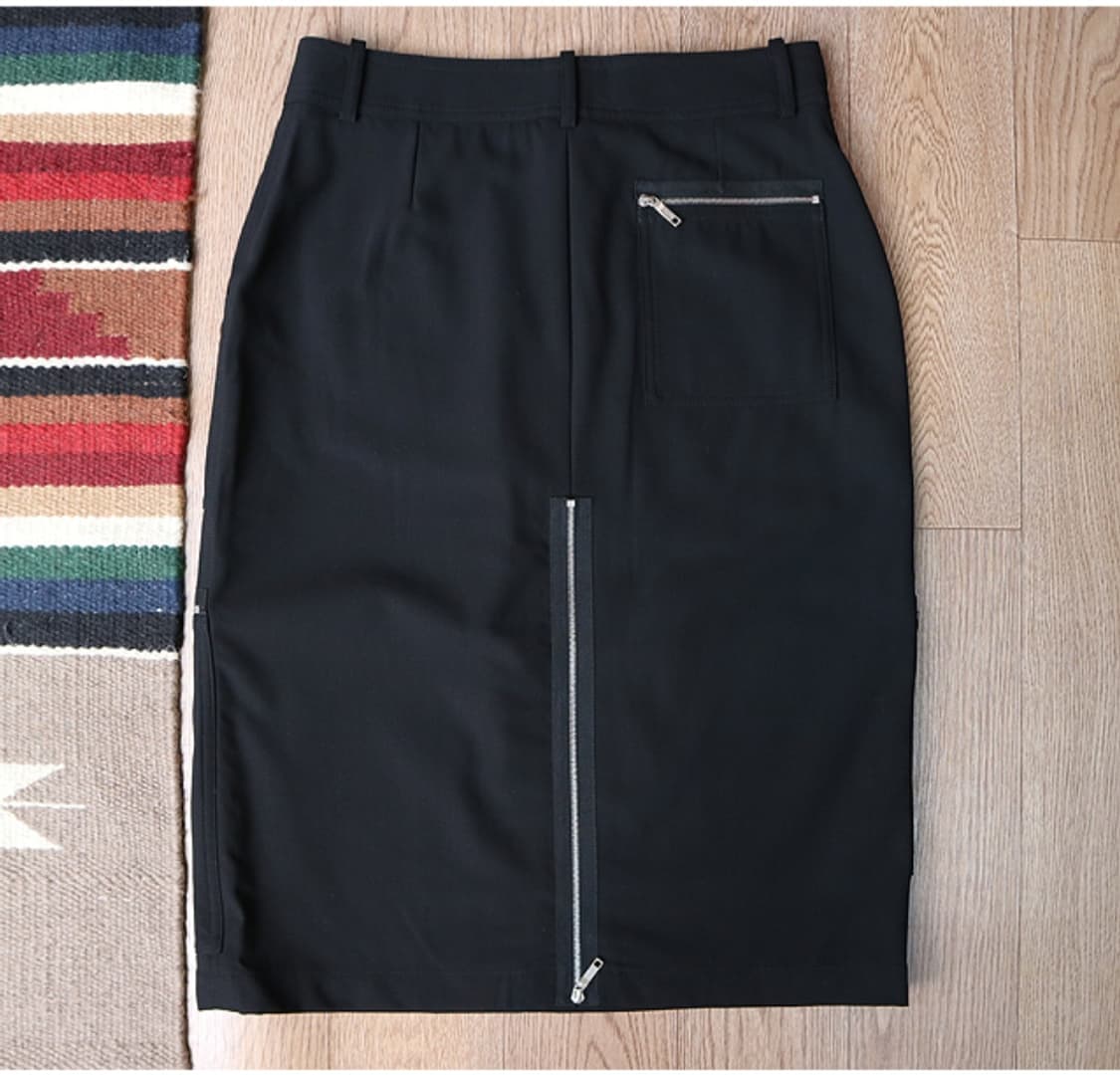 프랑스 메이드 CELINE 셀린느 울100% 블랙 스커트  최상컨디션  상품이미지5