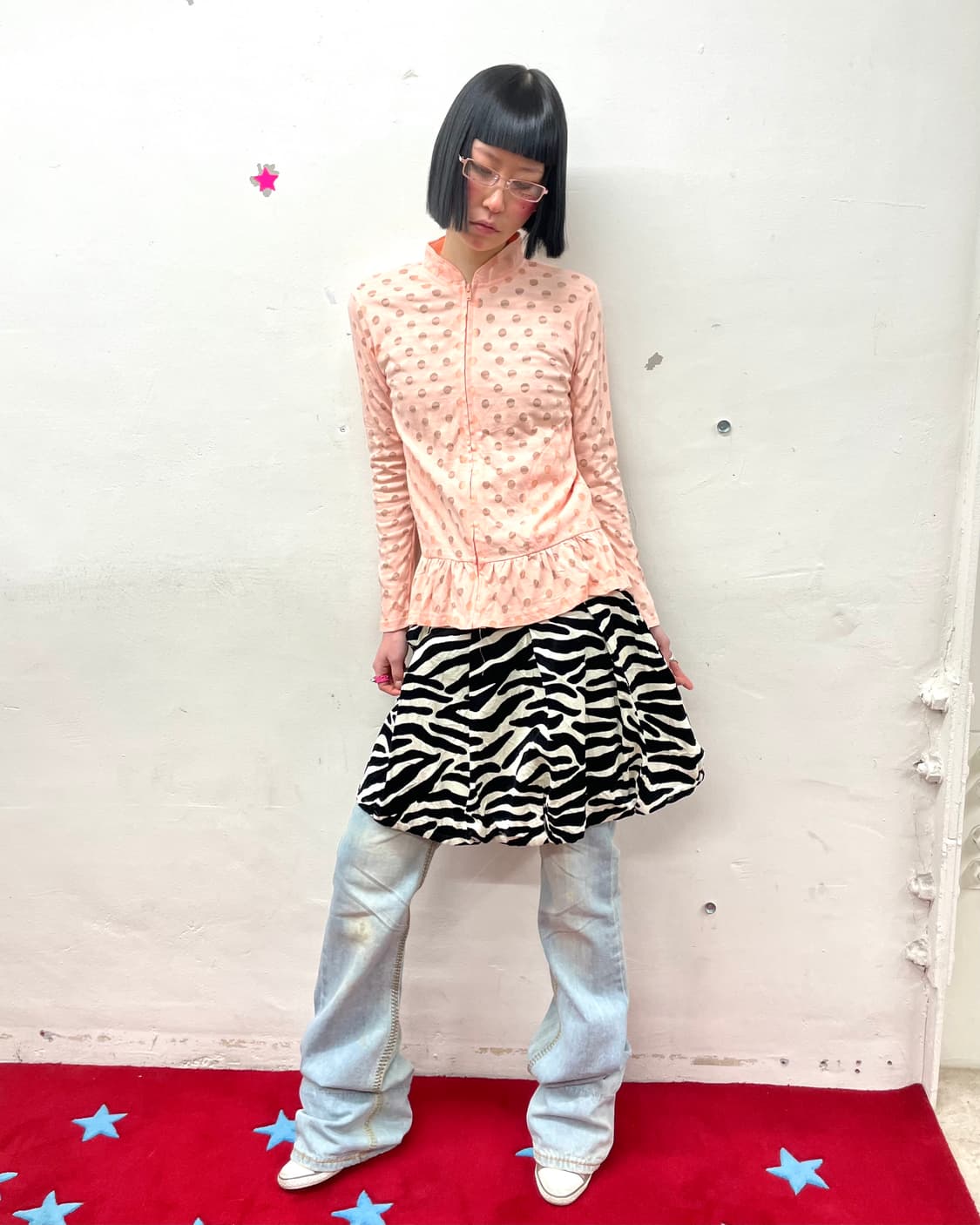 Light Pink Dot Frill Zip-Up 상품이미지5